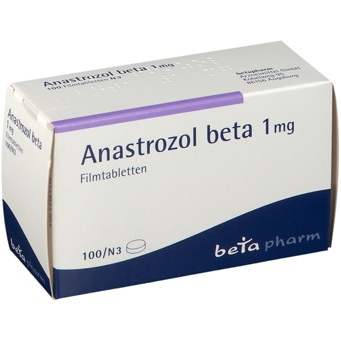 Anastrozol beta 1 mg Filmtabletten
